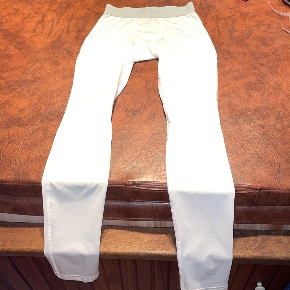 White compression pants